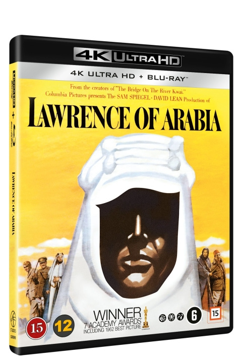 Lawrence of Arabia (4K Ultra-HD + Blu-ray) (Nordic) (4 DISC edition) in the group HOME ELECTRONICS / Audio & Picture / TV & Accessories / Movies / Blu-ray at TP E-commerce Nordic AB (D38737)