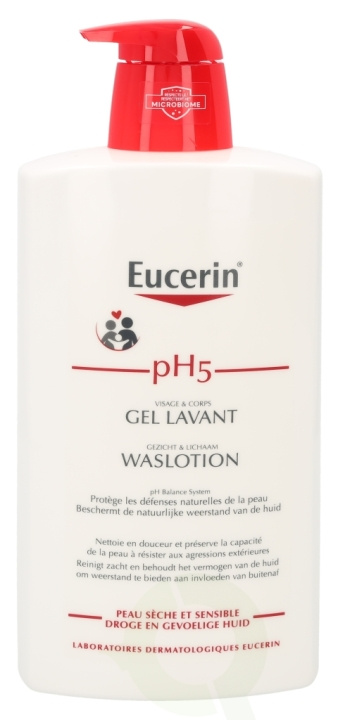 Eucerin pH5 Waslotion w/Pump 1000 ml in the group BEAUTY & HEALTH / Skin care / Face / Day cream at TP E-commerce Nordic AB (D39085)