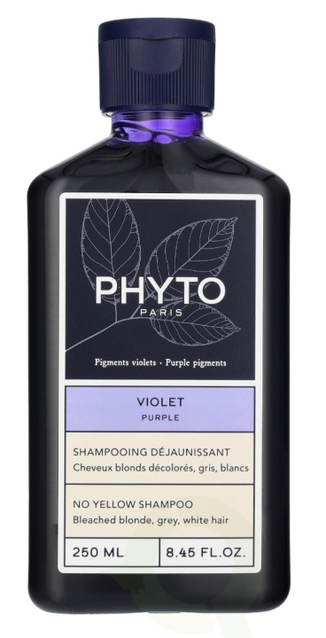 Phyto Phytoviolet Anti-Yellowing Shampoo 250 ml in the group BEAUTY & HEALTH / Hair & Styling / Hair care / Schampoo at TP E-commerce Nordic AB (D39451)
