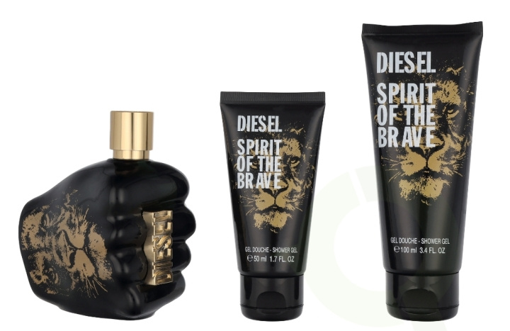Diesel Spirit Of The Brave Pour Homme Giftset 275 ml Edt Spray 125ml/Shower Gel 100ml/Shower Gel 50ml in the group BEAUTY & HEALTH / Fragrance & Perfume / Perfumes / Perfume for him at TP E-commerce Nordic AB (D39478)