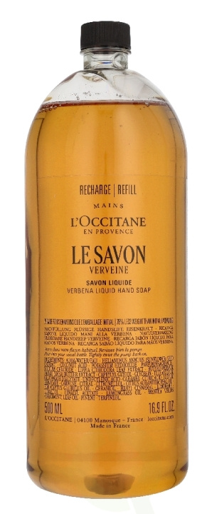 L\'Occitane Verbena Hands & Body Liquid Soap Refill 500 ml in the group BEAUTY & HEALTH / Skin care / Body health / Bath & Shower gels at TP E-commerce Nordic AB (D39503)