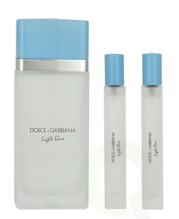 Dolce & Gabbana Light Blue Giftset 120 ml Edt Spray 100ml/Travel Spray 10ml/Travel Spray 10ml in the group BEAUTY & HEALTH / Fragrance & Perfume / Perfumes at TP E-commerce Nordic AB (D39518)