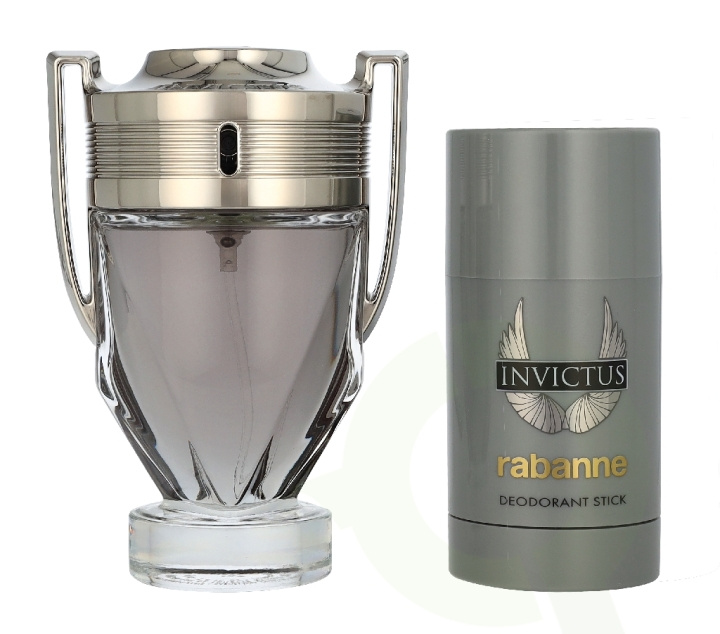 Paco Rabanne Invictus Giftset 175 ml Edt Spray 100ml/Deo Stick 75ml in the group BEAUTY & HEALTH / Gift sets / Gift sets for her at TP E-commerce Nordic AB (D39558)
