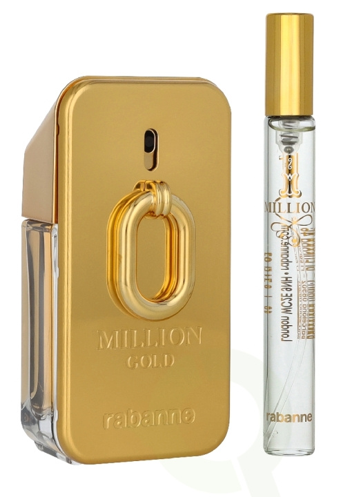 Paco Rabanne Million Gold Giftset 60 ml Edp Spray Intense 50ml/Edt Spray 10ml in the group BEAUTY & HEALTH / Fragrance & Perfume / Perfumes at TP E-commerce Nordic AB (D39562)