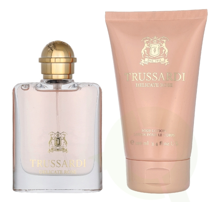 Trussardi Delicate Rose Giftset 150 ml Edt Spray 50ml/Body Lotion 100ml in the group BEAUTY & HEALTH / Fragrance & Perfume / Perfumes / Perfume for her at TP E-commerce Nordic AB (D39687)