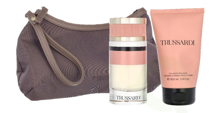 Trussardi By Trussardi Giftset 190 ml Edp Spray 90ml/Body Emulsion 100ml/Beauty Bag in the group BEAUTY & HEALTH / Gift sets / Gift sets for her at TP E-commerce Nordic AB (D39690)