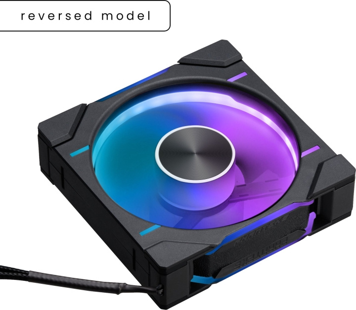 Phanteks D30-120 Reversed Airflow D-RGB PWM Fan, Black, 120 mm in the group COMPUTERS & PERIPHERALS / Computer components / Cooling at TP E-commerce Nordic AB (D39853)