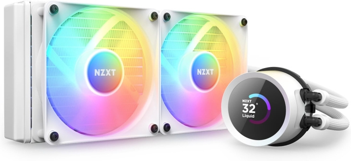 NZXT Kraken 240 RGB Liquid Cooling System, White in the group COMPUTERS & PERIPHERALS / Computer components / Cooling at TP E-commerce Nordic AB (D39871)