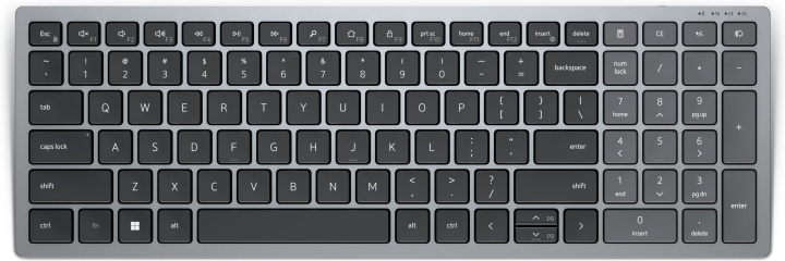 Dell Compact Multi-Device Wireless Keyboard KB740, gray in the group COMPUTERS & PERIPHERALS / Mice & Keyboards / Keyboards at TP E-commerce Nordic AB (D39924)