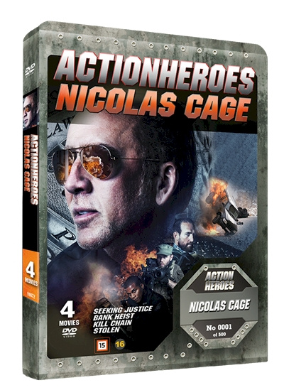 Nicolas Cage - Action Heroes Steelbook - Ltd. Collectors Edition (DVD) in the group HOME ELECTRONICS / Audio & Picture / TV & Accessories / Movies / DVD at TP E-commerce Nordic AB (D40327)