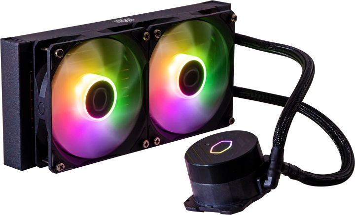 Cooler Master MasterLiquid 240L Core ARGB liquid cooling system, black in the group COMPUTERS & PERIPHERALS / Computer components / Cooling at TP E-commerce Nordic AB (D40475)