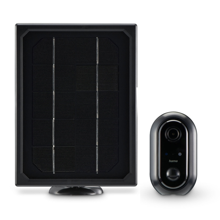 Hama Smart Surveillance Camera Outdoor Solar Black in the group HOME, HOUSEHOLD & GARDEN / Alarm & Security / Security cameras at TP E-commerce Nordic AB (D40501)