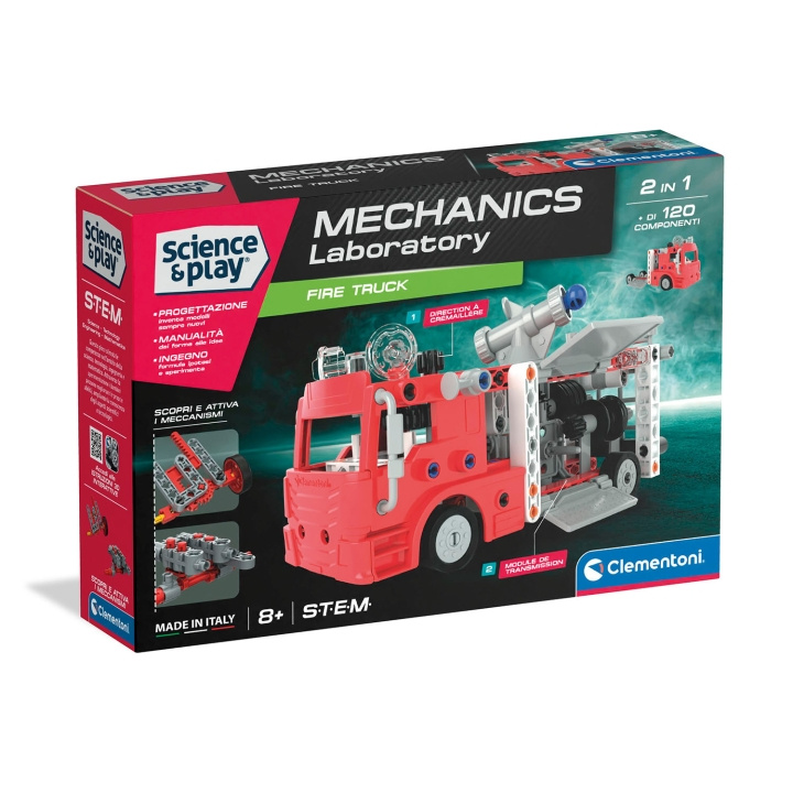 Clementoni Science And Play Mechanics Fire Truck in the group TOYS, KIDS & BABY PRODUCTS / Toys / Toy cars at TP E-commerce Nordic AB (D40524)