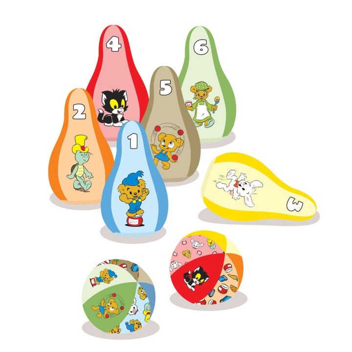 Barbo Toys Soft Bowling Set Bamse in the group TOYS, KIDS & BABY PRODUCTS / Outdoor toys / Sport & Games at TP E-commerce Nordic AB (D40528)