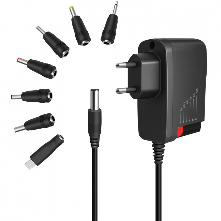 LogiLink Nätadapter 230V-> 3-12V 2A 24W in the group COMPUTERS & PERIPHERALS / Laptops & accessories / Computer chargers at TP E-commerce Nordic AB (D40652)