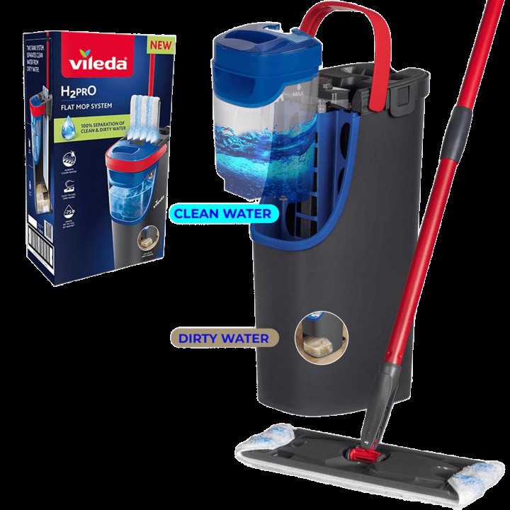 Vileda Flat mopp H2PRO System in the group HOME, HOUSEHOLD & GARDEN / Cleaning products / Vacuum cleaners & Accessories / Vacuum cleaners at TP E-commerce Nordic AB (D40676)