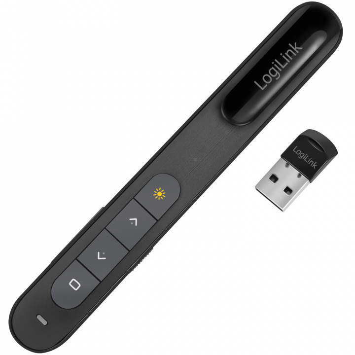 LogiLink Trådlös presentatör med laserpekare Svart in the group HOME, HOUSEHOLD & GARDEN / Smart home / Smart home systems at TP E-commerce Nordic AB (D40693)