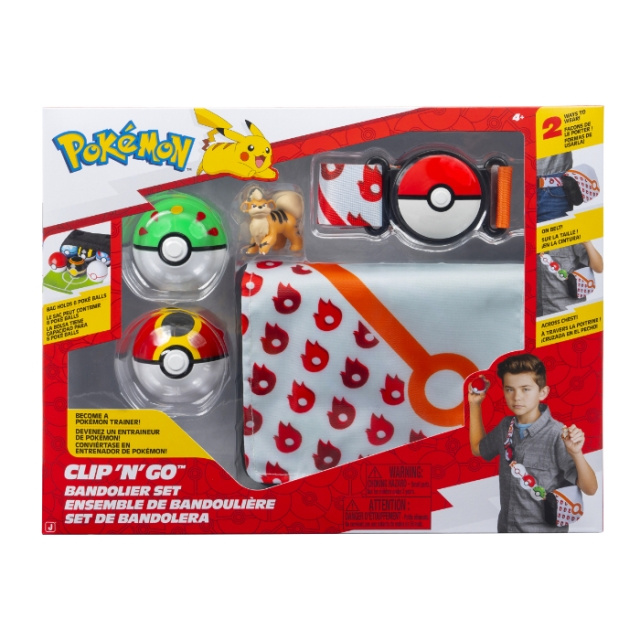 Pokémon Clip N Go Bandolier Set Growlithe (PKW4172) in the group TOYS, KIDS & BABY PRODUCTS / Toys / Figures, Miniatures & accessories at TP E-commerce Nordic AB (D40711)