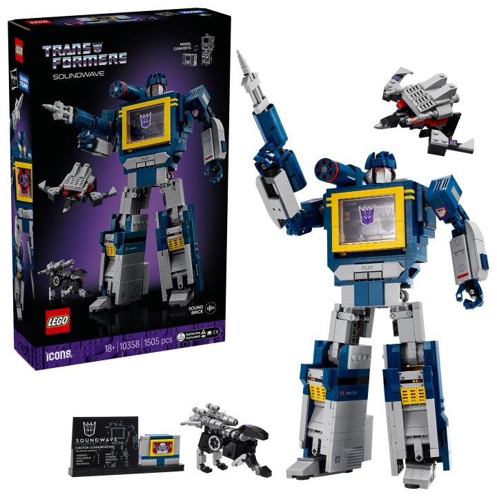LEGO Icons - Transformers: Soundwave (10358) in the group TOYS, KIDS & BABY PRODUCTS / Toys / Building toys / Lego at TP E-commerce Nordic AB (D40719)