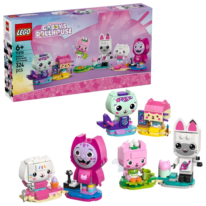 LEGO Gabby\'s Dollhouse - Gabby\'s Brick-Built Cat Friends (11215) in the group TOYS, KIDS & BABY PRODUCTS / Toys / Building toys / Lego at TP E-commerce Nordic AB (D40734)