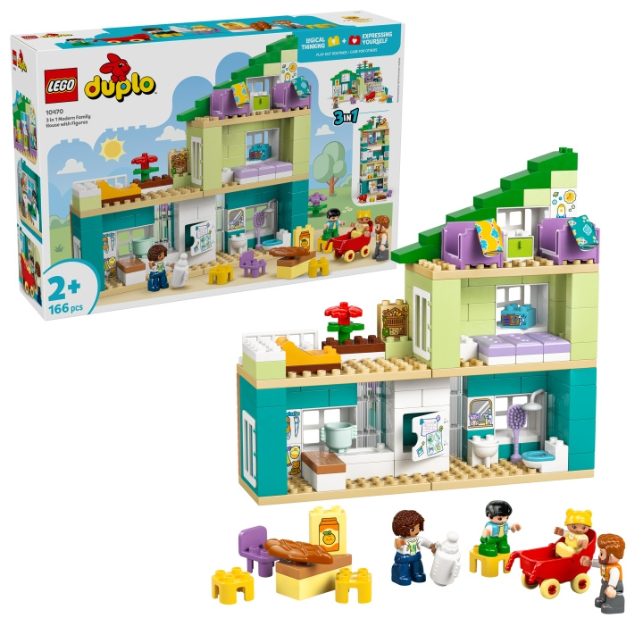 LEGO DUPLO Town - 3-in-1 Modern Family House with Figures (10470) in the group TOYS, KIDS & BABY PRODUCTS / Toys / Building toys / Lego at TP E-commerce Nordic AB (D40777)