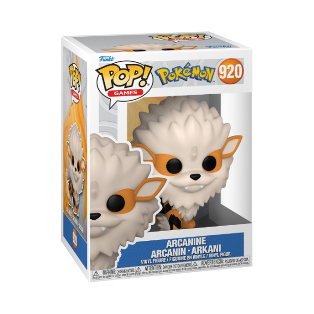 Funko Pop! Vinyl Games Pokemon Arcanine (69079) in the group TOYS, KIDS & BABY PRODUCTS / Toys / Figures, Miniatures & accessories at TP E-commerce Nordic AB (D40787)