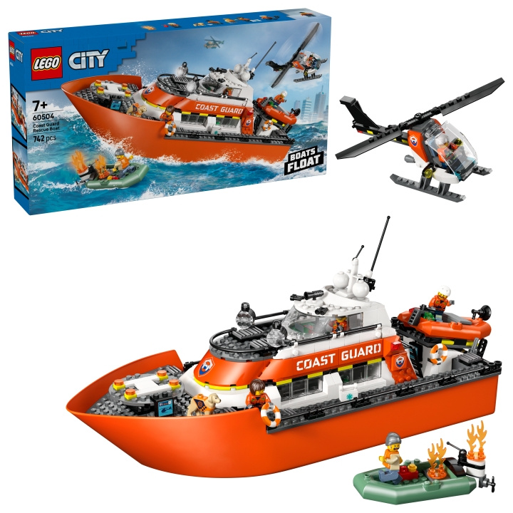 LEGO LEGO City - Coast Guard Rescue Boat & Helicopter (60504) in the group TOYS, KIDS & BABY PRODUCTS / Toys / Building toys / Lego at TP E-commerce Nordic AB (D40794)