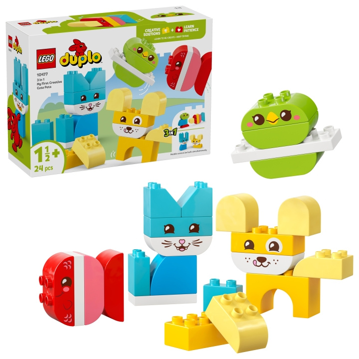 LEGO DUPLO My First - 3 in 1 Creative Cute Pets (10477) in the group TOYS, KIDS & BABY PRODUCTS / Toys / Building toys / Lego at TP E-commerce Nordic AB (D40806)