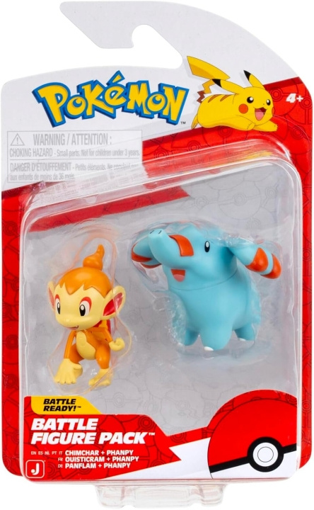 Pokémon Battle Figure Phanpy Chimchar (PKW4063) in the group TOYS, KIDS & BABY PRODUCTS / Toys / Figures, Miniatures & accessories at TP E-commerce Nordic AB (D40818)