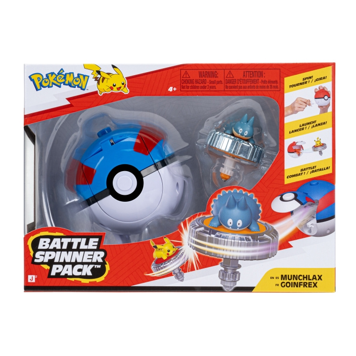 Pokémon Battle Spinner Munchlax with Great Ball (PKW4938) in the group TOYS, KIDS & BABY PRODUCTS / Toys / Figures, Miniatures & accessories at TP E-commerce Nordic AB (D40885)