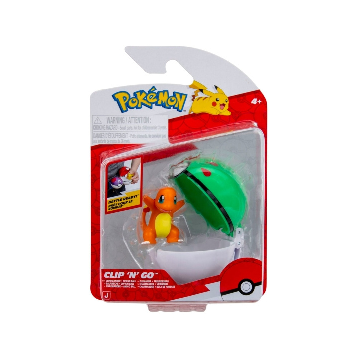 Pokémon Clip N Go Charmander with Friend Ball (PKW4162) in the group TOYS, KIDS & BABY PRODUCTS / Toys / Figures, Miniatures & accessories at TP E-commerce Nordic AB (D40929)