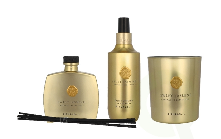 Rituals Private Collection Sweet Jasmine 660 ml Mini Fragrance Sticks/Scented Candle 360g/Mini Fragrance Sticks Bottle 100ml/Home Perfume 200ml in the group BEAUTY & HEALTH / Fragrance & Perfume / Other fragrances / Scented candles at TP E-commerce Nordic AB (D40965)