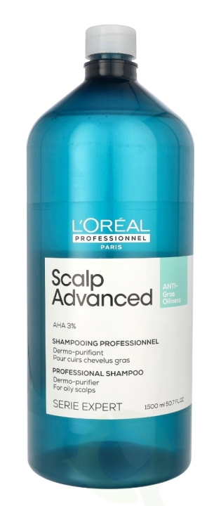 L\'Oreal Serie Expert Scalp Advanced Professional Shampoo 1500 ml Dermo-Purifier For Oily Scalps in the group BEAUTY & HEALTH / Hair & Styling / Hair care / Schampoo at TP E-commerce Nordic AB (D41009)