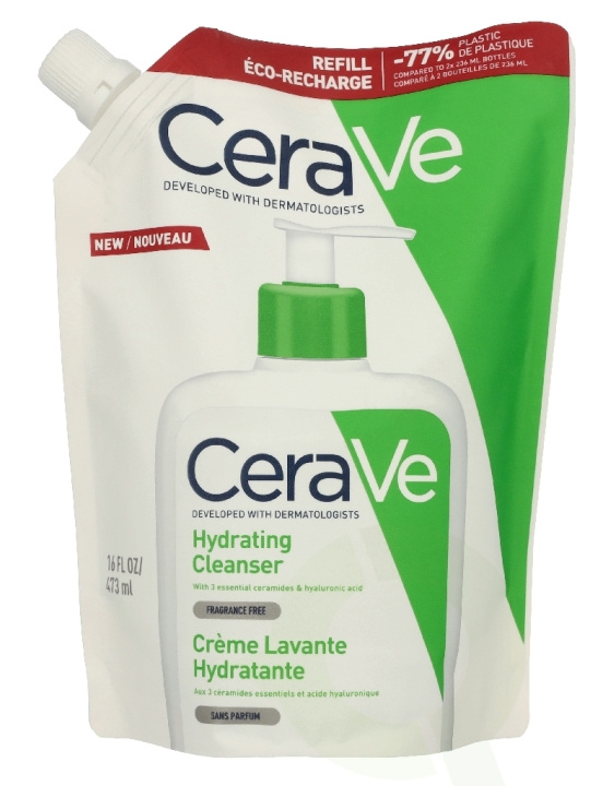 Cerave Hydrating Cleanser Eco Refill 473 ml in the group BEAUTY & HEALTH / Skin care / Face / Cleaning at TP E-commerce Nordic AB (D41050)