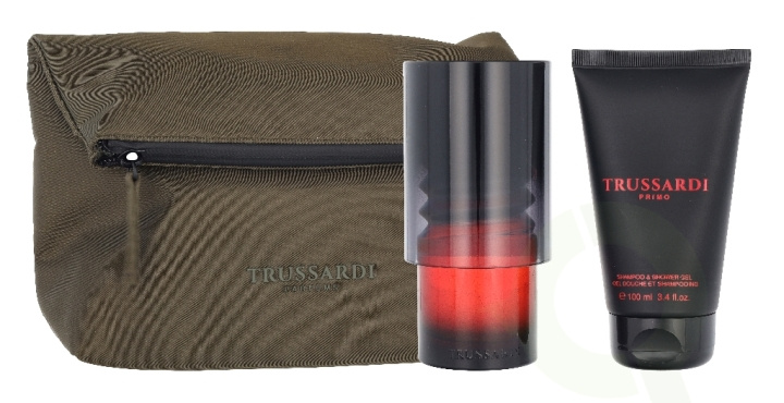 Trussardi Primo Giftset 200 ml Edp Spray 100ml Box/Shampoo & Shower Gel 100ml/Beauty Bag in the group BEAUTY & HEALTH / Gift sets / Gift sets for him at TP E-commerce Nordic AB (D41090)