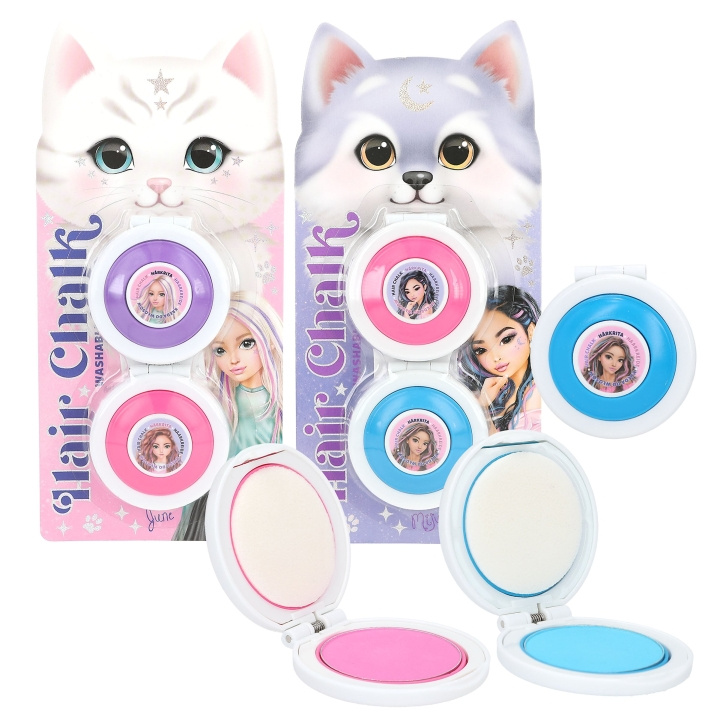 TOPModel Hair Chalk Set - BEAUTY and ME - Purple and Pink or Pink and Blue in the group TOYS, KIDS & BABY PRODUCTS / Toys / Little home & Role play at TP E-commerce Nordic AB (D41131)