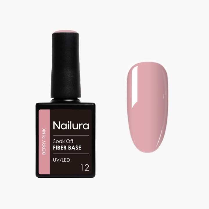 Nailura Fiber Base - Berry Pink - 10 ml in the group BEAUTY & HEALTH / Manicure / Pedicure / Nail kit at TP E-commerce Nordic AB (D41239)