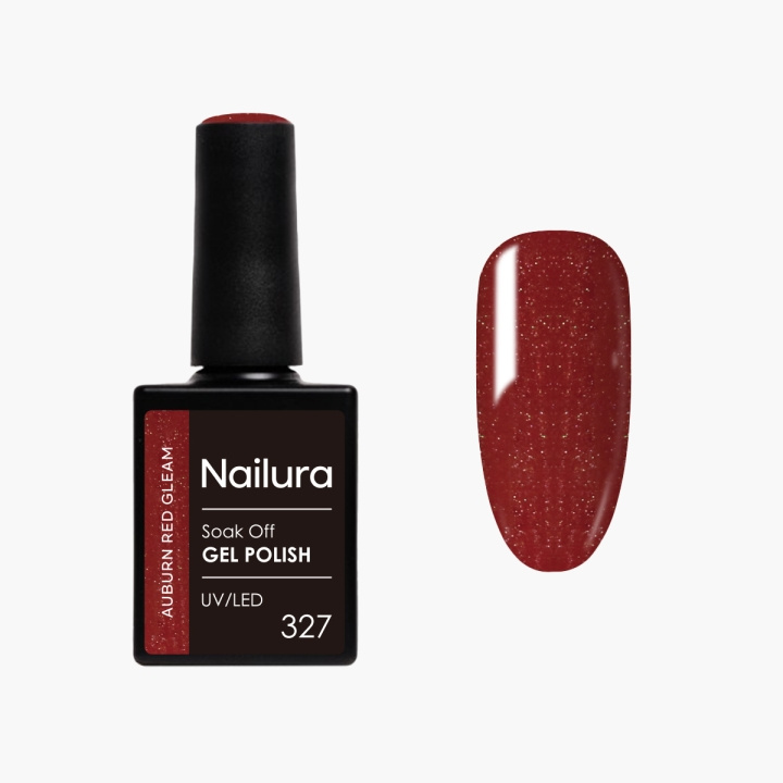 Nailura Gel Polish 327 - Auburn Red Gleam - 10 ml in the group BEAUTY & HEALTH / Manicure / Pedicure / Nail polish at TP E-commerce Nordic AB (D41256)