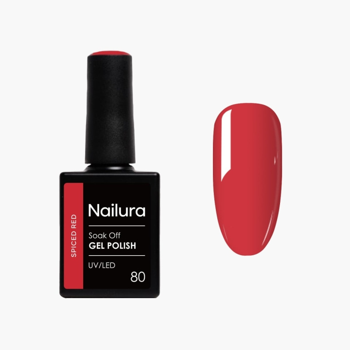Nailura Gel Polish 80 - Spiced Red - 10 ml in the group BEAUTY & HEALTH / Manicure / Pedicure / Nail polish at TP E-commerce Nordic AB (D41269)