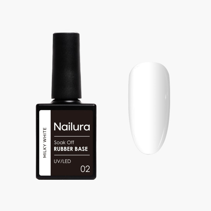 Nailura Rubber Base 2 - Milky White - 10 ml in the group BEAUTY & HEALTH / Manicure / Pedicure / Nail polish at TP E-commerce Nordic AB (D41299)