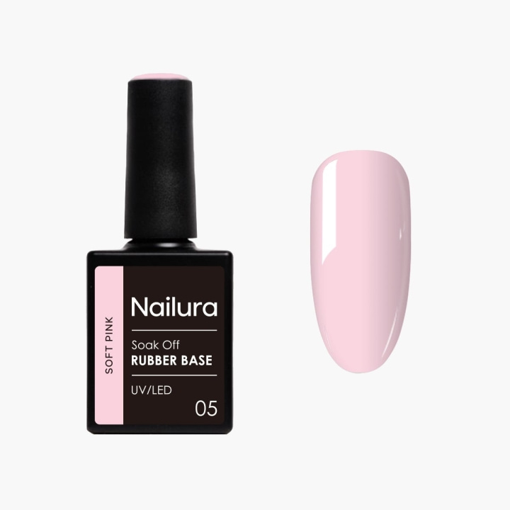 Nailura Rubber Base 5 - Soft Pink - 10 ml in the group BEAUTY & HEALTH / Manicure / Pedicure / Nail polish at TP E-commerce Nordic AB (D41302)