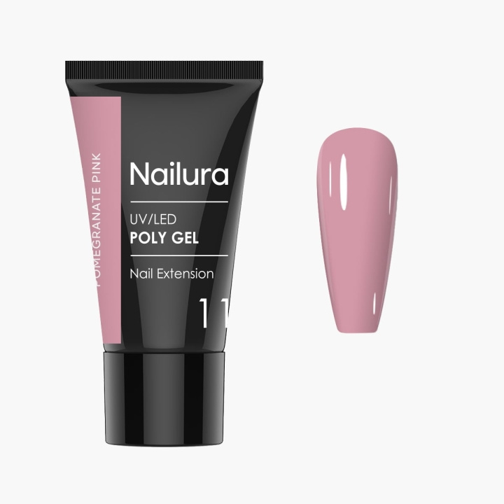 Nailura Poly Gel 11 - Pomegranate Pink - 30 ml in the group BEAUTY & HEALTH / Manicure / Pedicure / Nail polish at TP E-commerce Nordic AB (D41320)