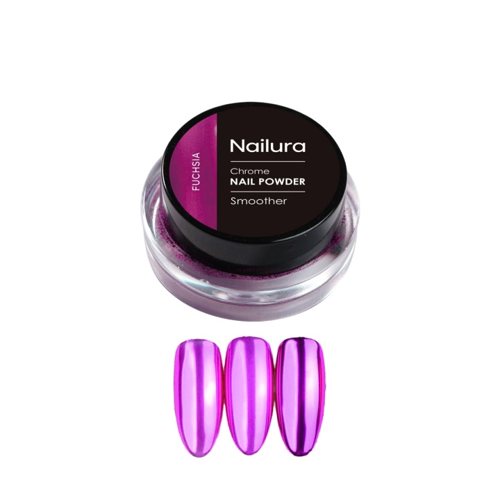Nailura Chrom Powder - Fuchsia in the group BEAUTY & HEALTH / Manicure / Pedicure / Nail kit at TP E-commerce Nordic AB (D41429)