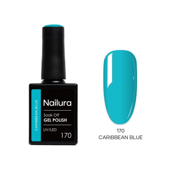 Nailura Gel Polish 170 - Caribbean Blue - 10 ml in the group BEAUTY & HEALTH / Manicure / Pedicure / Nail polish at TP E-commerce Nordic AB (D41477)