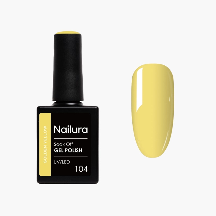 Nailura Gel Polish 104 - Golden Yellow - 10 ml in the group BEAUTY & HEALTH / Manicure / Pedicure / Nail polish at TP E-commerce Nordic AB (D41483)