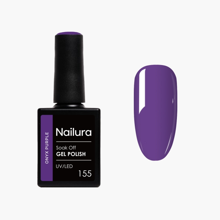 Nailura Gel Polish 155 - Onyx Purple - 10 ml in the group BEAUTY & HEALTH / Manicure / Pedicure / Nail polish at TP E-commerce Nordic AB (D41501)