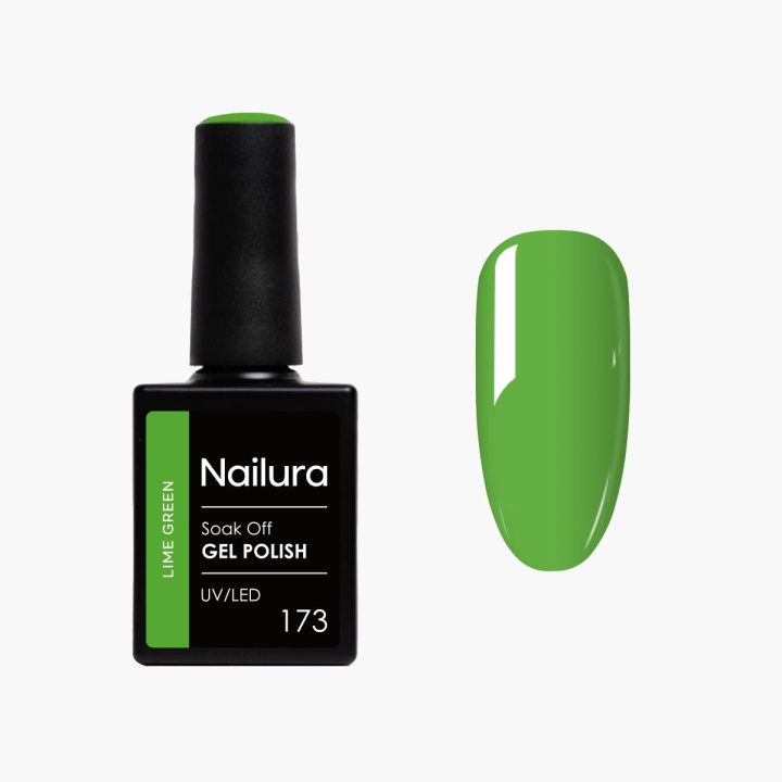 Nailura Gel Polish 173 - Lime Green - 10 ml in the group BEAUTY & HEALTH / Manicure / Pedicure / Nail polish at TP E-commerce Nordic AB (D41508)