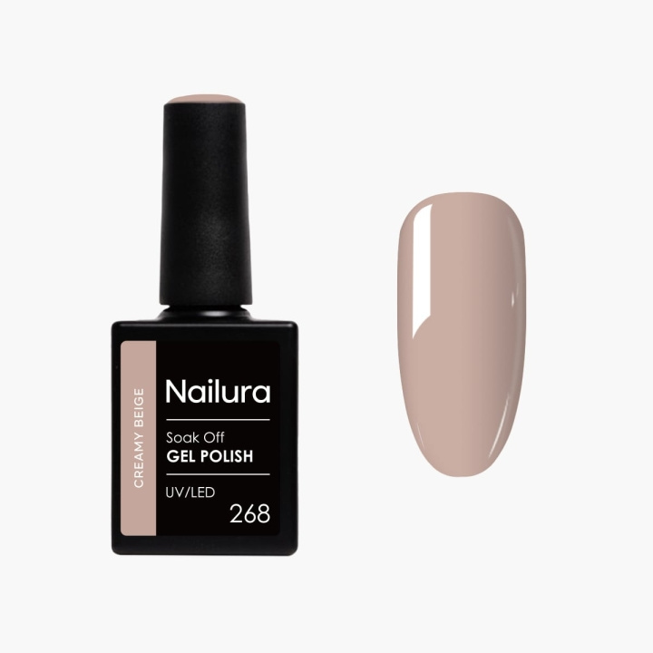 Nailura Gel Polish 268 - Creamy Beige - 10 ml in the group BEAUTY & HEALTH / Manicure / Pedicure / Nail polish at TP E-commerce Nordic AB (D41537)