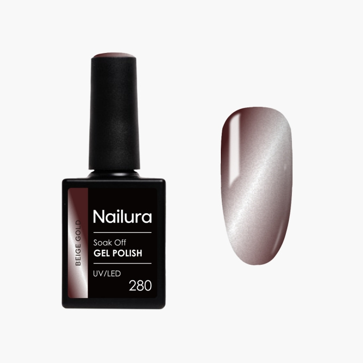 Nailura Gel Polish 280 - Beige Gold - 10 ml in the group BEAUTY & HEALTH / Manicure / Pedicure / Nail polish at TP E-commerce Nordic AB (D41542)