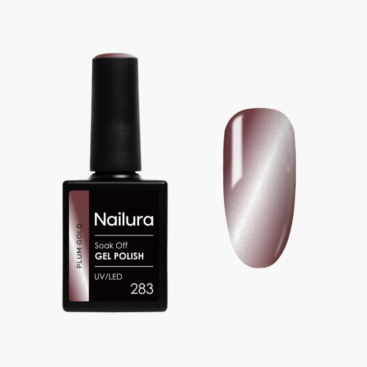 Nailura Gel Polish 283 - Plum Gold - 10 ml in the group BEAUTY & HEALTH / Manicure / Pedicure / Nail polish at TP E-commerce Nordic AB (D41543)